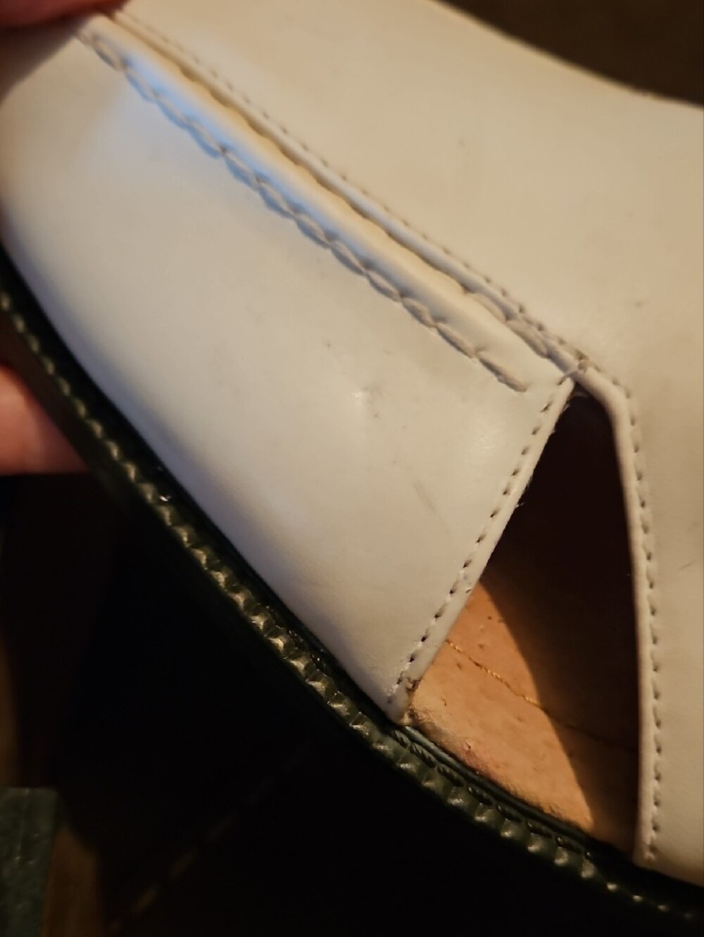 Stacy Adams White Leather Fisherman-Style Slip-Ons Sandal 10M - Picture 9 of 17